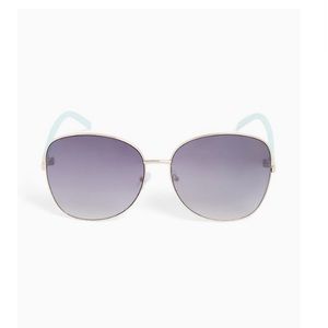 Torrid Gold-Tone & Mint Green Aviator Sunglasses